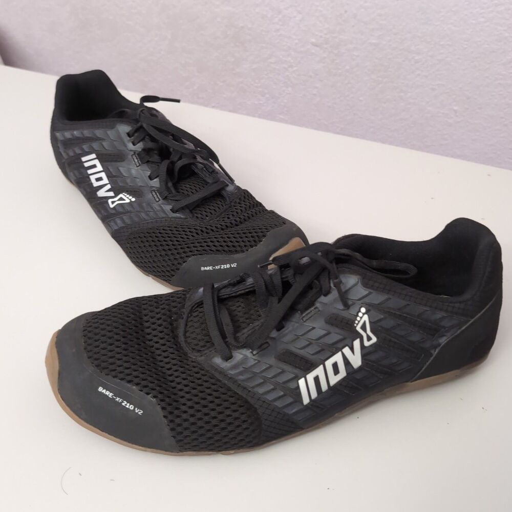 Inov-8 Bare-XF 210 V2 Men's Size US 10.5 Black barefoot training running